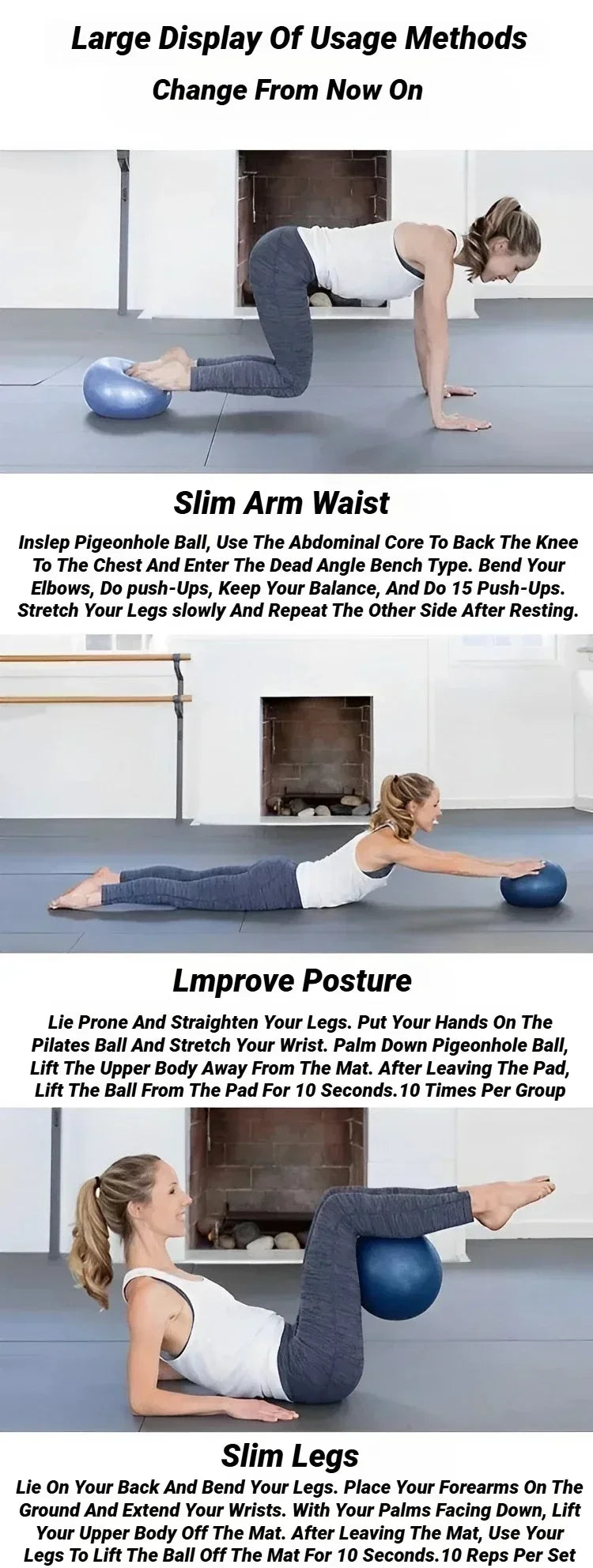Mini Pilates Ball - 25cm Exercise & Therapy Ball