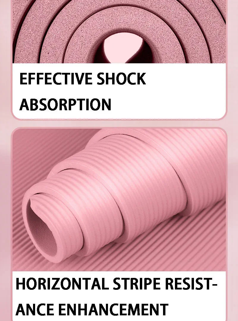 Extra Thick Yoga Mat - 15mm NBR Foam for Comfort & Support