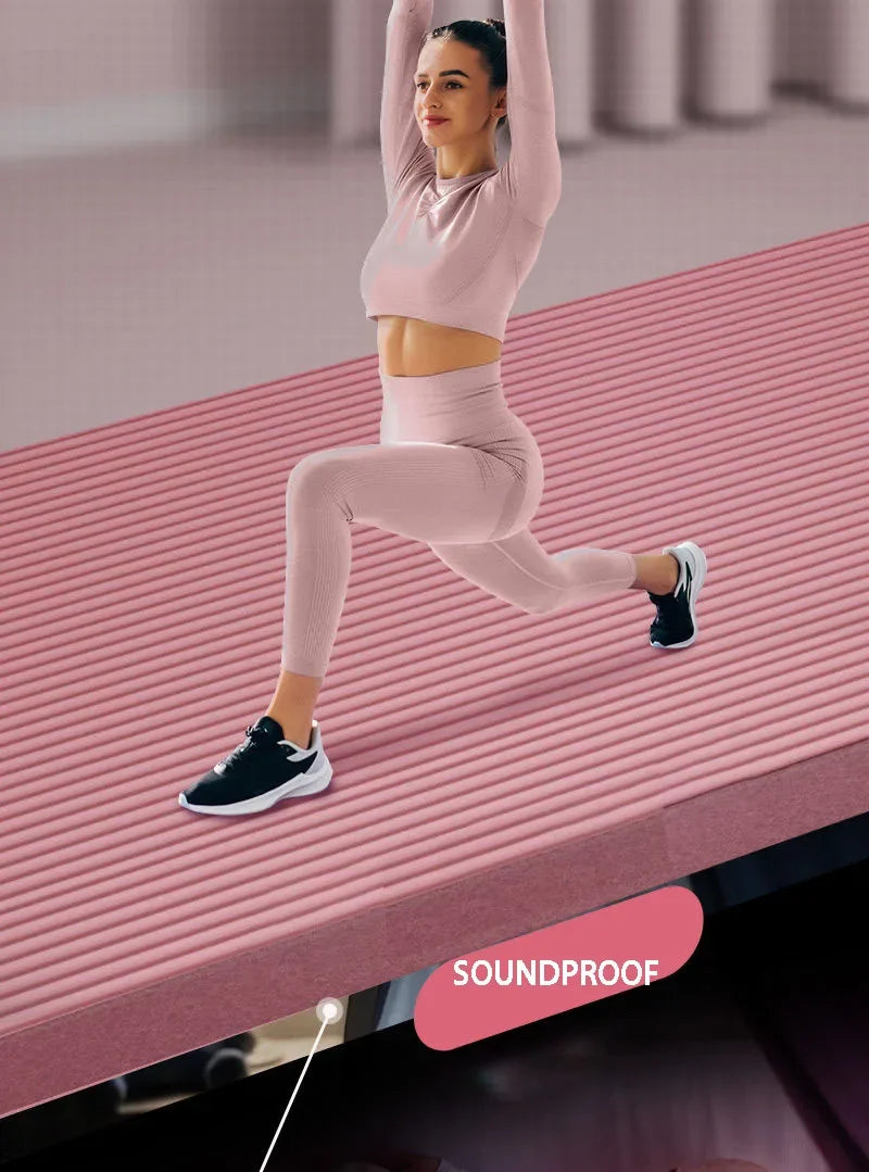 Extra Thick Yoga Mat - 15mm NBR Foam for Comfort & Support