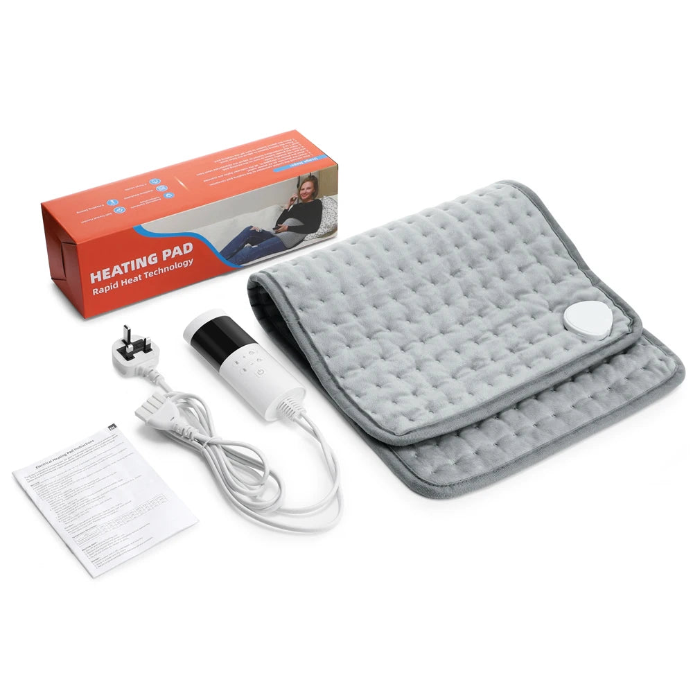 Electric Heating Pad - 9 Temperature Levels for Pain Relief & Warmth