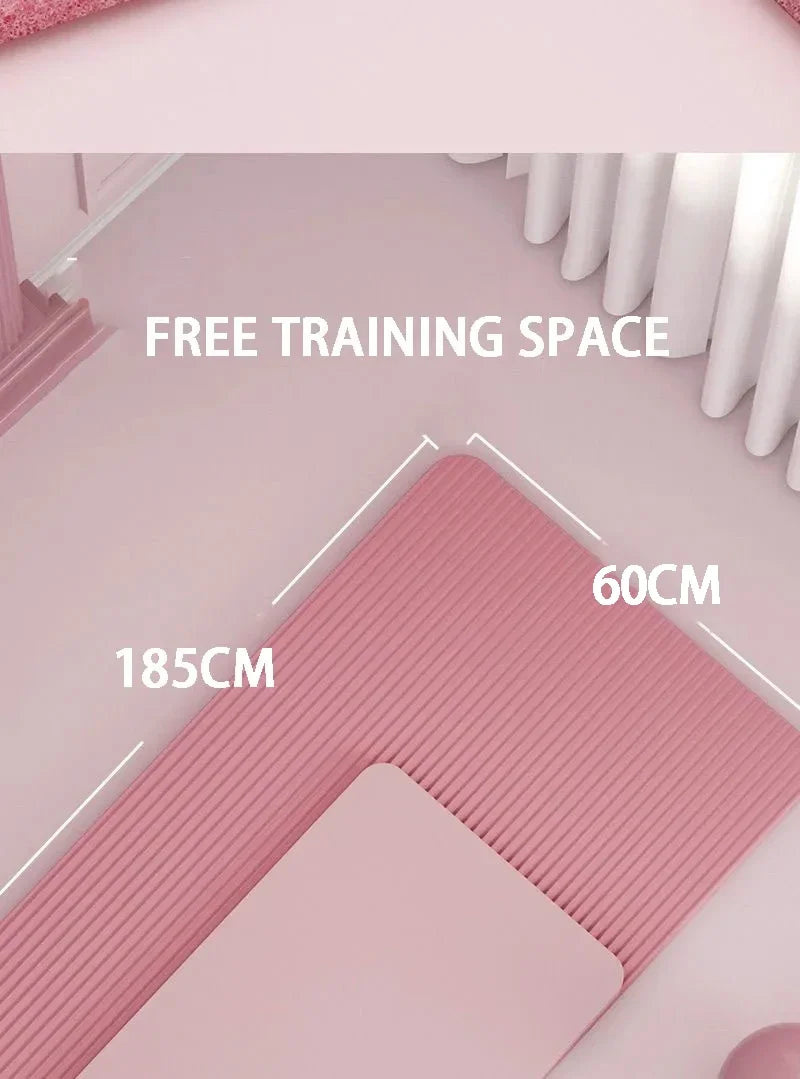 Extra Thick Yoga Mat - 15mm NBR Foam for Comfort & Support