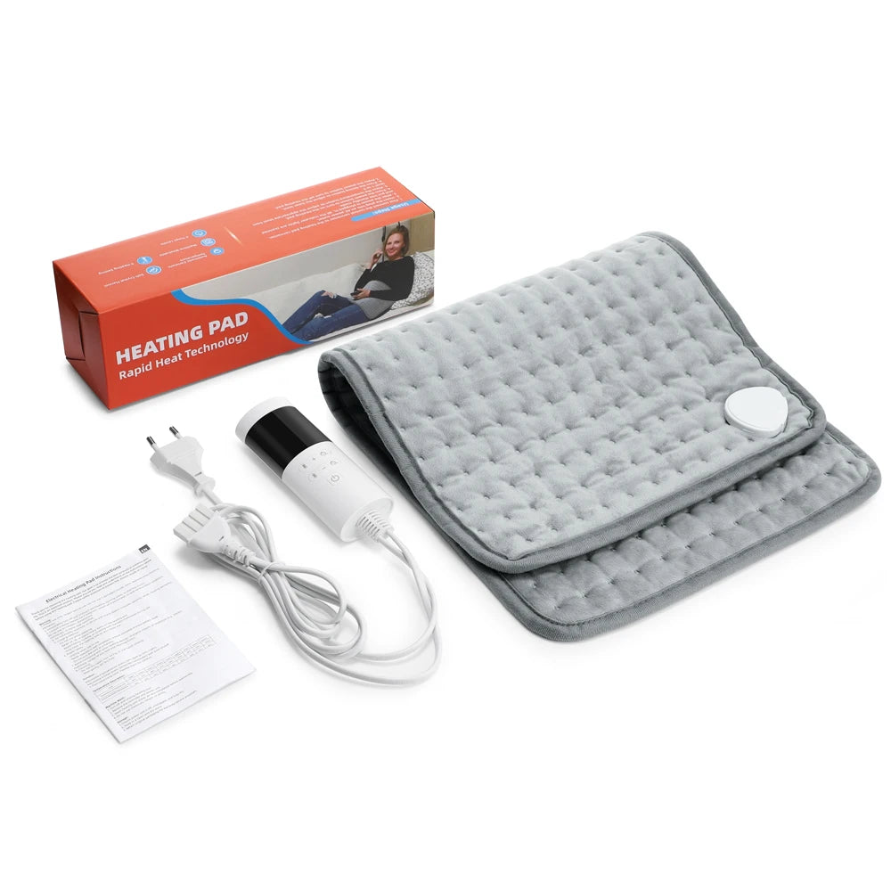Electric Heating Pad - 9 Temperature Levels for Pain Relief & Warmth