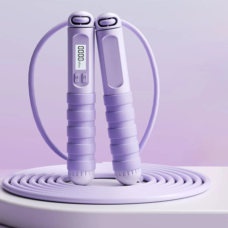Digital Counting Jump Rope - Electronic Fitness Tracker